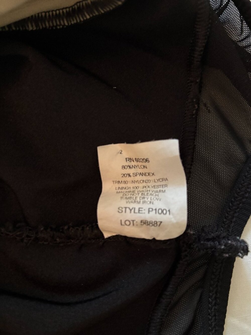 Body Wrappers Premier Collection Black Mesh Leo Girls Sz 12-14 EXCELLENT CONDITI - Picture 6 of 6